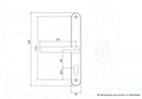 Fullex Upvc Door Handles 68mm Pz With Or Without Snib 215mm Screw Centres
