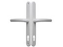 Blenheim Fab & Fix Door Handles Long Back Plate 92mm Pz 240mm fix