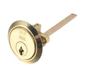 Replacement Rim Cylinder Door Lock Brass, Silver & Black Fits Yale Style Locks