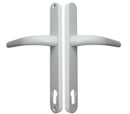 Upvc Door Handle For Millenco White Or Gold 117mm 236mm Fixings