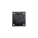 Black Antique Rim Cylinder Cover Escutcheon 55 x 64mm c/w Screws