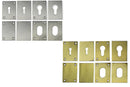 Escutcheon Plates Mortice - Oval -Euro -Blank