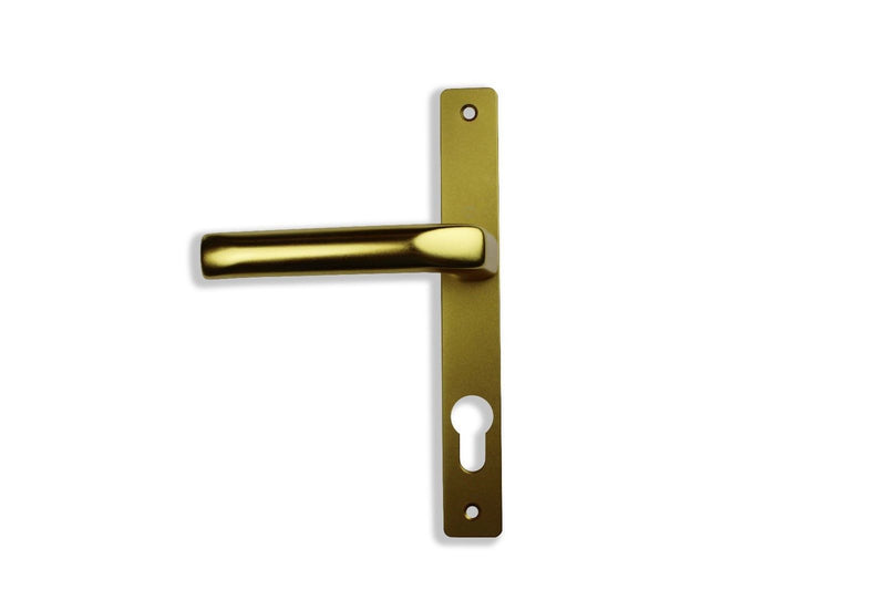 Ferco Door Handle 70mm Pz Upvc 180mm Fixing 7mm Spindle White - Gold - Silver