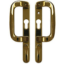 Fuhr Inline Sliding Patio Door Handle Fully Reversible Gold White Chrome 90pz