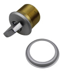 Single Screw In Round Thumb Turn Cylinder For Adams Rite - Alpro Aluminium Doors