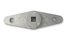 Garage Door Lock Universal Rear Double Cam 76mm Hole Centres