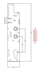 Fullex Crimebeater Replacement Multipoint Door Lock Gearbox – 35mm, 45mm & 55mm