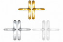 Fullex uPVC Door Handles 68mm PZ – 215mm Screw Centres – Sprung Lever Handles