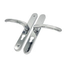 48mm Door Handle Union Everest Style 200mm Fixing Sprung Aluminium Door Upvc