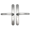 48mm Door Handle Union Everest Style 200mm Fixing Sprung Aluminium Door Upvc