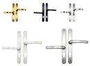 ABT Door Handle 48mm 87mm Offset 240mm Fixing Sprung Aluminium Door Upvc
