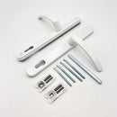 Millenco Door Handle 117mm Pz 237mm Screw Centres Upvc Door Handle Sprung Levers