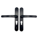 48mm Door Handle Union Monarch Style 160mm Fixing Sprung Aluminium Door Upvc