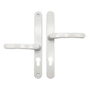 ABT Door Handle 48mm 87mm Offset 240mm Fixing Sprung Aluminium Door Upvc