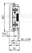 Kfv Schuco 804 031 Keep Plate Replacment Latch Infill For Kfv Strike Plates