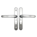 48mm Door Handle Union Monarch Style 160mm Fixing Sprung Aluminium Door Upvc