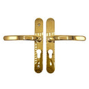 48mm Door Handle Union Monarch Style 160mm Fixing Sprung Aluminium Door Upvc