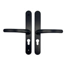 48mm Door Handle Union Everest Style 200mm Fixing Sprung Aluminium Door Upvc
