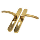 48mm Door Handle Union Everest Style 200mm Fixing Sprung Aluminium Door Upvc