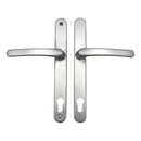Millenco Door Handle 117mm Pz 237mm Screw Centres Upvc Door Handle Sprung Levers