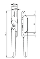 Cadenza Replacement Window Handle – uPVC & Aluminium Window Lever