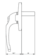 Cadenza Replacement Window Handle – uPVC & Aluminium Window Lever