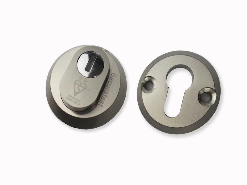 High Security Euro 2 Star Escutcheon For Double Cylinders