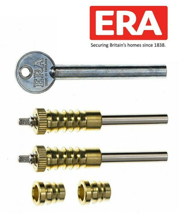 ERA Timber Dual Screw Sliding Sash Window Lock Pack of 2 With Key