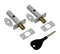Mortice Rack Bolts Concealed Door Security White Finish 2 Pack