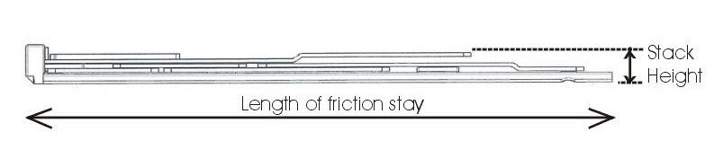 Top Hung Restrictor Window Friction Hinge
