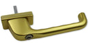 Hoppe Tilt Slide Patio Door Handle 43mm Fixing White Gold & Silver With Key