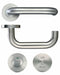 Lift To Lock Disabled Facility Toilet Indicator Door Handle Set Stainless Steel