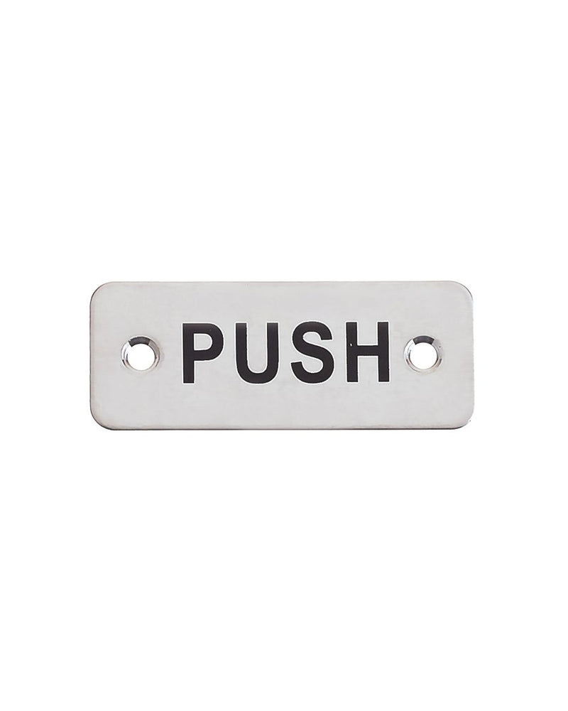 Rectangular Pull And Push Plate Sign